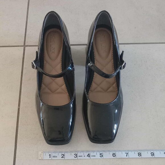 Rachel Zoe | Livia Mary Jane Glossy Patent Block Heels - Picture 10 of 12